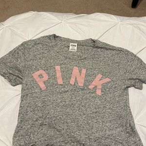 PINK brand grey crop top